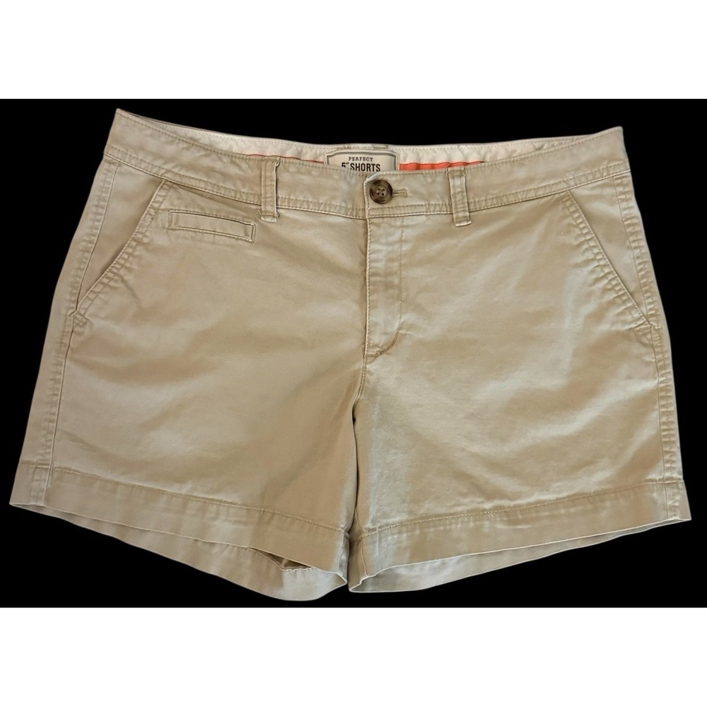 Old Navy Perfect 5" Shorts Flat Front Khakis Chinos Women‎ size 10 Regular 2011